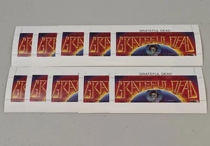 Stamp Pickers Tuva 1995 Grateful Dead 30th Anniversary Souvenir Sheets x 10 MNH - Picture 1 of 7