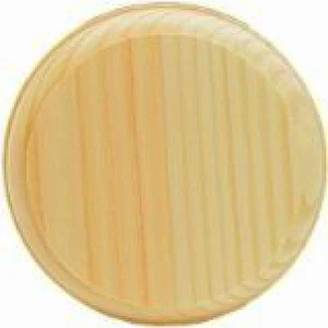 2 Wood rOund Circle Plaques 4" diameter 3/4" thick Unfinished Birch Wooden Demis - Picture 1 of 3