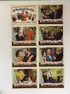 As Young as You Feel 1951 Vintage Lobby Card Set with Marilyn Monroe as Harriet - Picture 1 of 10