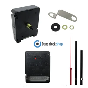 HD-1688 Radio Controlled Non Ticking Quartz Clock Movement Mechanism Black Hands - Imagen 1 de 8