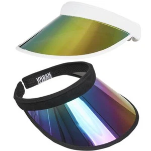 Urban Classics Holographic Visor Sun Protection Beach Summer Headwear - Picture 1 of 7