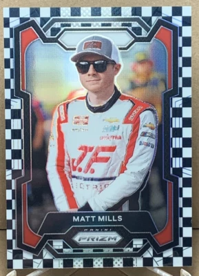 Matt Mills 2024 Panini Prizm Nascar #74 Checkered Flag Prizms 14/75 - Image 1 of 2