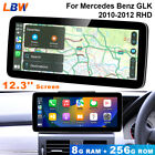 Car GPS 12.3&#39;&#39; Android Wifi BT Radio 8G+256G For Mercedes Benz GLK 2010-2012 RHD