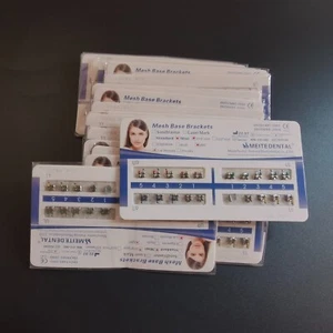 50 X Brackets Ortodoncia Dental Brackets Metal Mini MBT Ranura 018 Ganchos 345 Dientes - Imagen 1 de 5