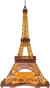 Rolife Eiffelturm 3D-Holzpuzzle DIY-Modellbausatz mit LED-Heimdekoration - Bild 1 von 10