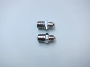 Lowrider Hydraulics 3/8"m to #6jic straights Chrome  - Imagen 1 de 2