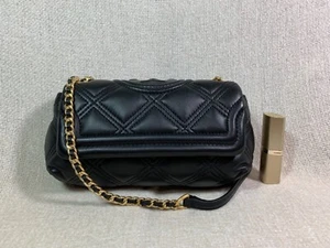 NEW Tory Burch Black Fleming Soft Convertible Mini Bag $428 - Picture 1 of 12