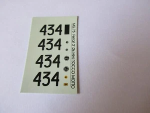 DECAL 1/43 FERRARI 212S MILLE MIGLIA CA-MO #434 ROCCO MOTTO 1951 MG MODEL MG.75 - Imagen 1 de 2