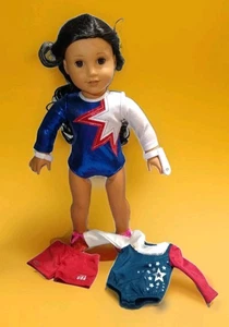 American Girl Doll Josephina Mold With Extra Americana Gymnist Outfit 🔴⚪🔵 18" - Picture 1 of 10