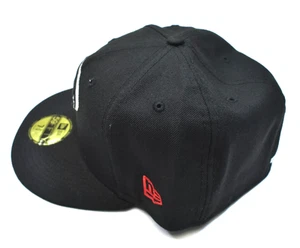Atlanta Falcons Omaha New Era 59Fifty Black Fitted Hat Embroidered Cap NFL 7-3/4 - Picture 1 of 7