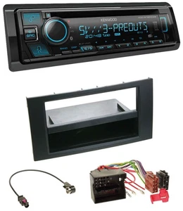 Kenwood Bluetooth USB CD MP3 DAB Autoradio für Ford Focus Fiesta 04-08 schwarz - Bild 1 von 6