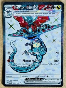 POKÉMON TWILIGHT MASQUERADE DRAGAPULT EX FULL ART ULTRA RARE HOLO 200/167 NM+ - Imagen 1 de 2