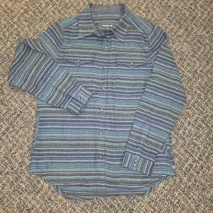 Toad & Co Striped Shirt Womens Small Folk Yeah Wool Shacket Plaid Overshirt 2021 - Picture 1 of 8