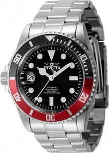 Invicta Pro Diver Automatic Men's Watch Silver Tone Bracelet, Black Dial 43978 - Picture 1 of 2