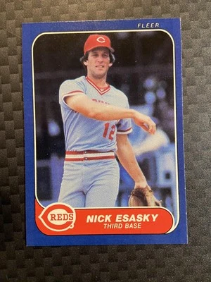 Nm Nick Esasky #177 1986 Fleer Cincinnati Reds - Image 1 of 2