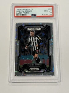 Harvey Barnes 2023-24 Panini Prizm EPL Lazer Prizm Newcastle Card #63, PSA 10 - Picture 1 of 2