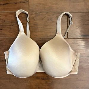 Cacique Underwire Lightly Lined Full Coverage Beige Bra size 40DD Lane Bryant - Picture 1 of 7