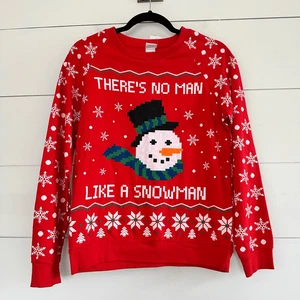 Rue 21 Freeze Women’s Small No Man Like a snowman sweatshirt NWT - Picture 1 of 6