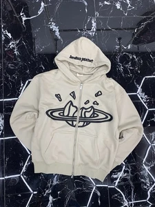Broken Planet Kapuzenpullover mit Reißverschluss Knochenweiß Small - Bild 1 von 5