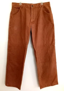 LL Bean PANTALON TOILE homme 39 x 33 RENFORCÉ GENOUX marron VÊTEMENTS DE TRAVAIL Gorpcore - Photo 1/13