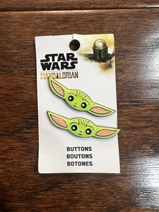 Blumenthal Lansing Star Wars The Mandalorian Baby Yoda Head Shank Buttons - Picture 1 of 2