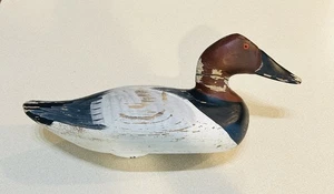 Vintage Canvasback Duck Decoy Signed Capt. Harry Jobes Damaged Neck See Photos - Picture 1 of 23