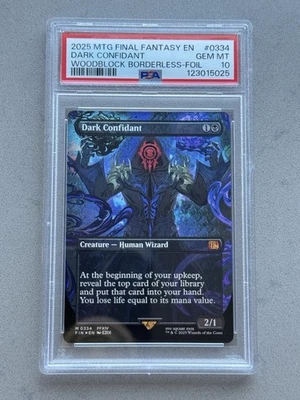 ~ PSA 10 ~ Dark Confidant (Borderless Foil) #334 MTG - FINAL FANTASY (FIN) - Image 1 of 2