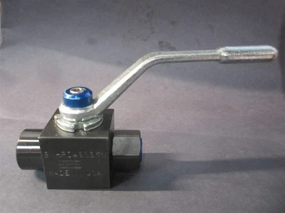 Válvula de bola hidráulica bidireccional de acero no bloqueable Parker BVHP04SSS1N 1/4" 6000 PSI Foto 1 de 4