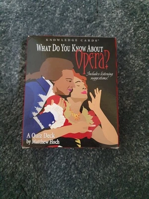 Knowledge cards Met Opera "what do you know about opera?" perfect condition - Image 1 of 4