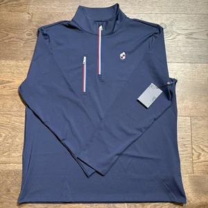 G FORE G4 NEU Herren Gr. XXL 1/4 Zip Daytona Pullover Performance Golf Blau - Bild 1 von 8
