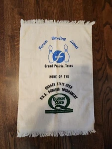 Forum Lanes Home of Quaker State ASCIUGAMANO DA BOWLING SPORT SPUGNA PANNO 16 X 23 - Foto 1 di 9