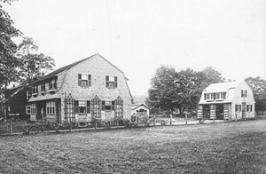 Postcard: RPPC Dutch Colonial Home, Unknown Family and Town - Picture 1 of 2