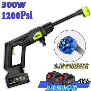 6-in-1 Nozzle Portable Battery Powered Pressure Washer Handheld with 1200 PSI - Picture 1 of 12