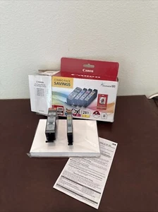 Genuine Canon Pixma PGBK 280 XL PGI-280XL BLACK - Yellow 281 Sealed Bundle Paper - Picture 1 of 5