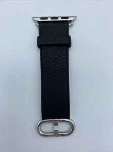 Authentische Apple Watch schwarzes Lederbandstück mit Schnalle 38/40 mm - einseitig - Bild 1 von 2
