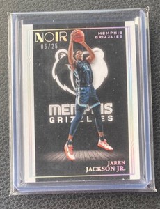 2020-21 Panini Noir Icon Edition Holo Silver Numbered 5/25 Jaren Jackson Jr #76