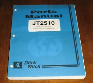 Libro de sistemas de perforación de chorro manual de piezas Ditch Witch JT2510 - Imagen 1 de 1