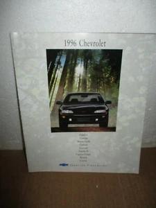 1996 Chevrolet Brochure/Pamphlet : Cavalier, Lumina, Monte Carlo, Camaro, Corvet - Foto 1 di 5