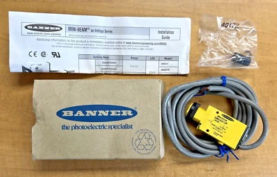 Banner SM2A312F Mini Beam Photoelectric Fibre Optic Sensor 25966 *New in Box* - Image 1 of 4