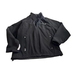 Mujer XL Negro Chaqueta Shell Exterior Polar Interior Confort Suave Cremallera Bolsillos Deporte - Imagen 1 de 10