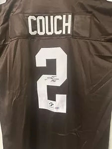 TIM COUCH SIGNED CLEVELAND BROWNS PUMA XL AUTHENTIC FOOTBALL JERSEY PSA/DNA CERT - Picture 1 of 15