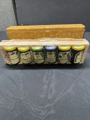 Vintage Hickory Farms Fruit Gems Gift #319 Expired, Decorative Jelly Jars - Image 1 of 4