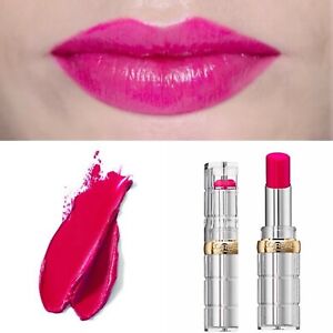 L'Oreal Fuchsia Bright Pink Lipstick Color Riche Shine Trending 465 New