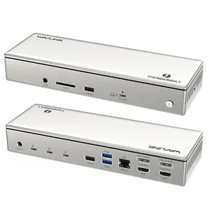 Thunderbolt 4 Quad Display Docking Station(15-in-1) 98W Charging 40Gbps SD V4.0 - Picture 1 of 8