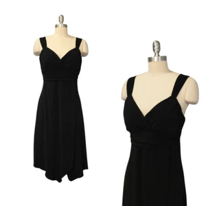 Vintage Y2K 2000s Ruby Rox Black Midi Dress Size XL New Fairycore Whimsygoth - Picture 1 of 9