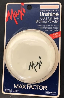 NIOP Max Factor MAXI UNSHINE 100% Oil Free Blotting Powder TRANSPARENT NATURAL 5 - Image 1 of 2