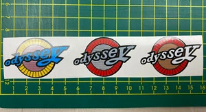 old school bmx decals stickers odyssey seat past or handle bar x3 mixed - Bild 1 von 1