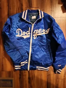 Chaqueta de satén universitaria vintage con licencia oficial de los LA Dodgers años 60 70 pequeña - Imagen 1 de 15