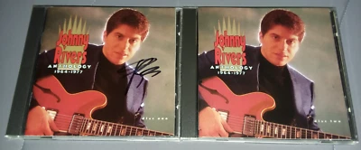 CD JOHNNY RIVERS Anthology 1991 Two discs SIGNED/AUTOGRAPHED in 2002 Near Mint Foto 1 de 4