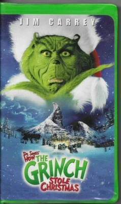 How the Grinch Stole Christmas, Jim Carey, VHS rated PG. - Image 1 of 2